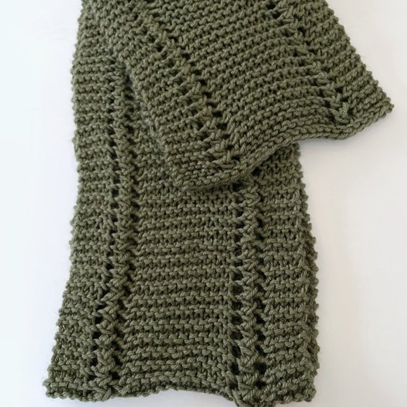 Knit Scarf Wrap, Hand Knitted Cozy Scarf, Knit fashion Scarf, Lightweight Scarf - Picture 6 of 6